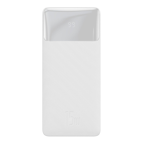 BASEUS POWER BANK 10000 mAh 15W  PORT TYPE USB BLANC