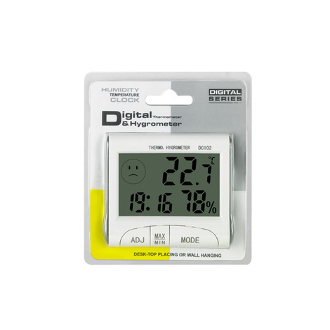 STATION METEO  INDOOR/OUTDOOR HYGROMETER/THERMOMETER DC103