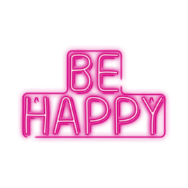 NEON LED BE HAPPY