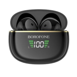 BOROPHONE ECOUTEURS STEREO BLUETOOTH LED DIGITAL BW30 NOIR