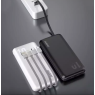 DUDAO POWER BANK 10 000 mAh CABLES USB ET LIGHTNING K6 PRO BLANC