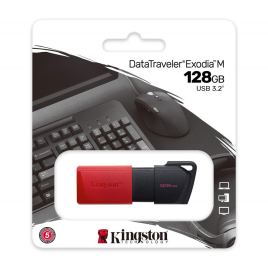 CLE USB KINGSTON 128G°  3.2 ROUGE