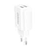 DUDAO CHARGEUR DOUBLE USB 2,4A  A2EU BLANC