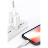 DUDAO CHARGEUR  2X USB 2,4A  CABLE LIGHTNING  A2EU BLANC