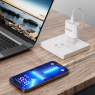 DUDAO CHARGEUR USB C 20W CHARGE RAPIDE +CABLE 20W A8SEU BLANC