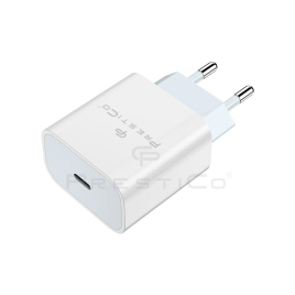 PRESTICO CHARGEUR USB-C 20W FAST CHARGE  BLANC