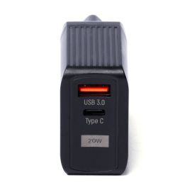 WOZINSKY CHARGEUR 2 PORTS  USB + TYPE C   WWC 001