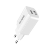 DUDAO CHARGEUR  2USB + CABLE TYPE C  FAST CHARGE 2,4A BLANC