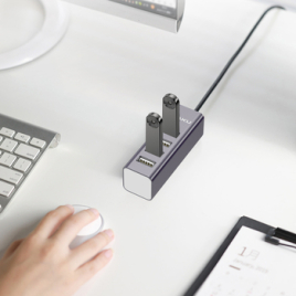 KAKUSIGA CHARGEUR  4XUSB KSC-383 SILVER