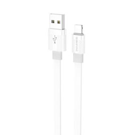 BOROFONE  CABLE  USB  TO LIGHTNING 2,4A CHARGE RAPIDE BX89 BLANC ET GRIS