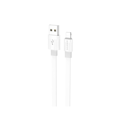 BOROFONE  CABLE  USB  TO LIGHTNING 2,4A CHARGE RAPIDE BX89 BLANC ET GRIS