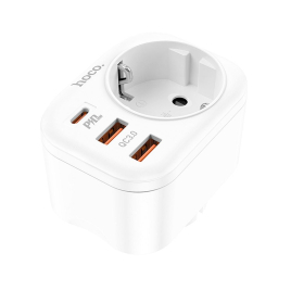 HOCO CHARGEUR SECTEUR RAPIDE 20W +2 USB+TYPE C NS3 BLANC