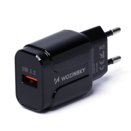 WOZINSKY CHARGEUR USB CHARGE RAPIDE WWC-B02 NOIR