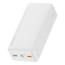 BASEUS POWER BANK  30 000 mAh 20W CHARGE RAPIDE  USB CX1+ 2 USBA BLANC