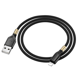 BOROPHONE DATA CABLE USB TO LIGHNING 2,4A BX92 NOIR