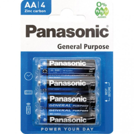 PANASONIC PILES  POWER ZINC AAA X4 PAR BOITE DE 12