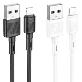 CABLE HOCO X83 LIGHTNING 2,4A CHARGE RAPIDE BLANC