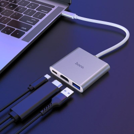 HOCO HB14  ADAPTATEUR USB -C 3,0+ HDMI