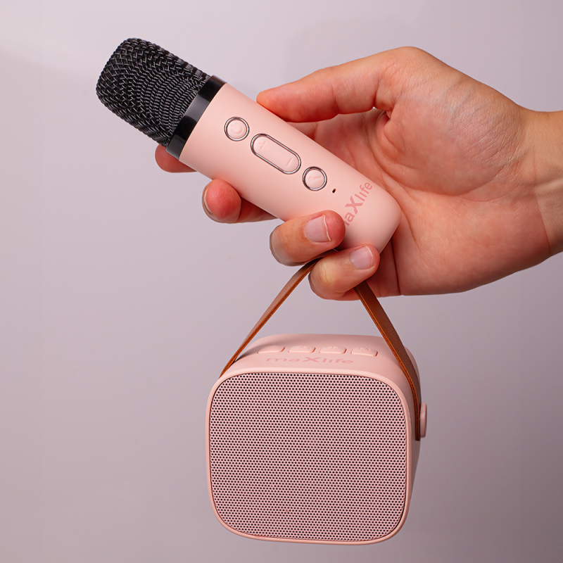 Micro SANS FIL Karaoké bluetooth HAUT PARLEUR ENCEINTE Portable Rose Gold