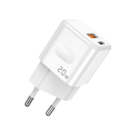 JELLICO C87 CHARGEUR 20W USB-C+USB 3,0 BLANC