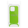 ETUI SILICONE + CORDON IPHONE 15 PRO VERT