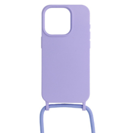 ETUI SILICONE + CORDON IPHONE 15 VIOLET