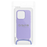 ETUI SILICONE + CORDON IPHONE 15 VIOLET