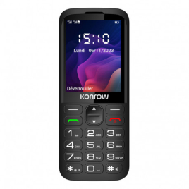 TELEPHONE SENIOR 280 NEXT KONROW ECRAN 2,8" DOUBLE SIM STATION DE CHARGE