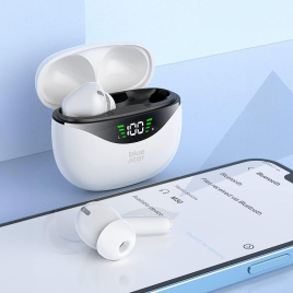 ECOUTEUR BLUETOOTH + LCD BLANC BLUE STAR T60