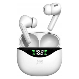 ECOUTEUR BLUETOOTH + LCD BLANC BLUE STAR T60