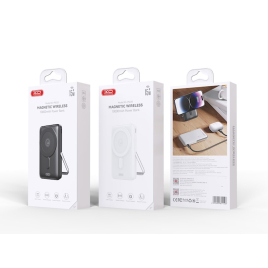 POWER BANK + INDUCTION  MAGSAFE 10000mAh FAST CHARGE 30W XO PR233 BLANC