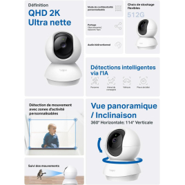 CAMERA DE SURVEILLANCE TAPO C210 2K