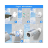 CAMERA DE SURVEILLANCE AVEC PANNEAU SOLAIRE C3