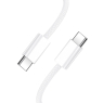 DATA CABLE TYPE C TO TYPE C 60W RENFORCE BWOO X282C BLANC