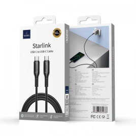 DATA CABLE TYPE C/TYPE C FAST CHARGE 60W NOIR WIWU