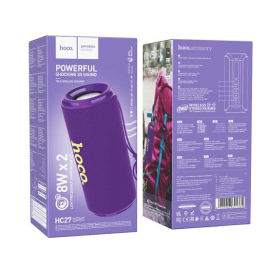 ENCEINTE BLUETOOTH SPORTS 2X8W VIOLET HC27 HOCO
