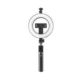 PERCHE A SELFIE BLUETOOTH + TREPIED AVEC LED RING LUMIERE XO SS12