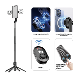 SELFIE SUR PIED 140 CM ALUMINIUM P07 + TELECOMMANDE BLAVEC