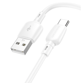 JACLEM - DATA CABLE USB-A TO USB-C 1M 27 W CHARGE RAPIDE BX93 BOROFONE NOIR