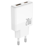 CHARGEUR 1XUSB C  10,5W + CABLE LIGHTNING FONENG KC210  BLANC