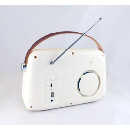 RADIO FM VINTAGE BLUETOOTH BLEUE