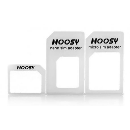 Set d’adaptateurs Noosy carte SIM Nano SIM - Micro SIM - Mini SIM 