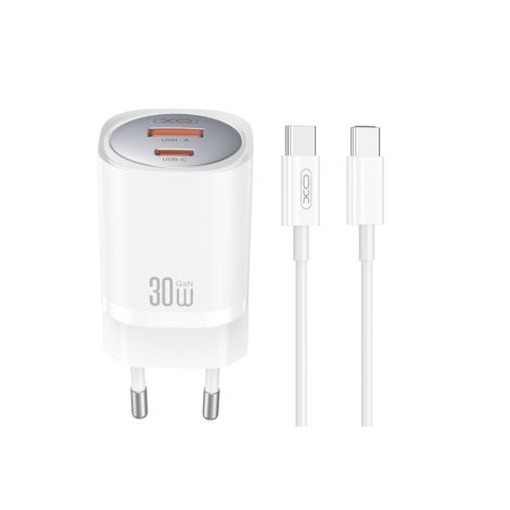 CHARGEUR 2 USB  + CABLE MICRO USB 10W BLANC