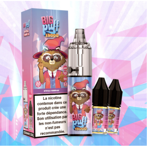 BIG PUFF 15000 PUFFS MYRTILLE GLACEE 2%