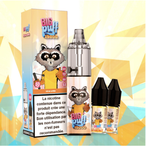 BIG PUFF 15000 PUFFS BANANE A LA FRAISE 2%
